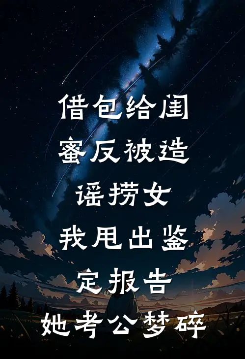 借包给闺蜜反被造谣捞女，我甩出鉴定报告，她考公梦碎清禾周蕊免费小说_完本免费小说借包给闺蜜反被造谣捞女，我甩出鉴定报告，她考公梦碎清禾周蕊